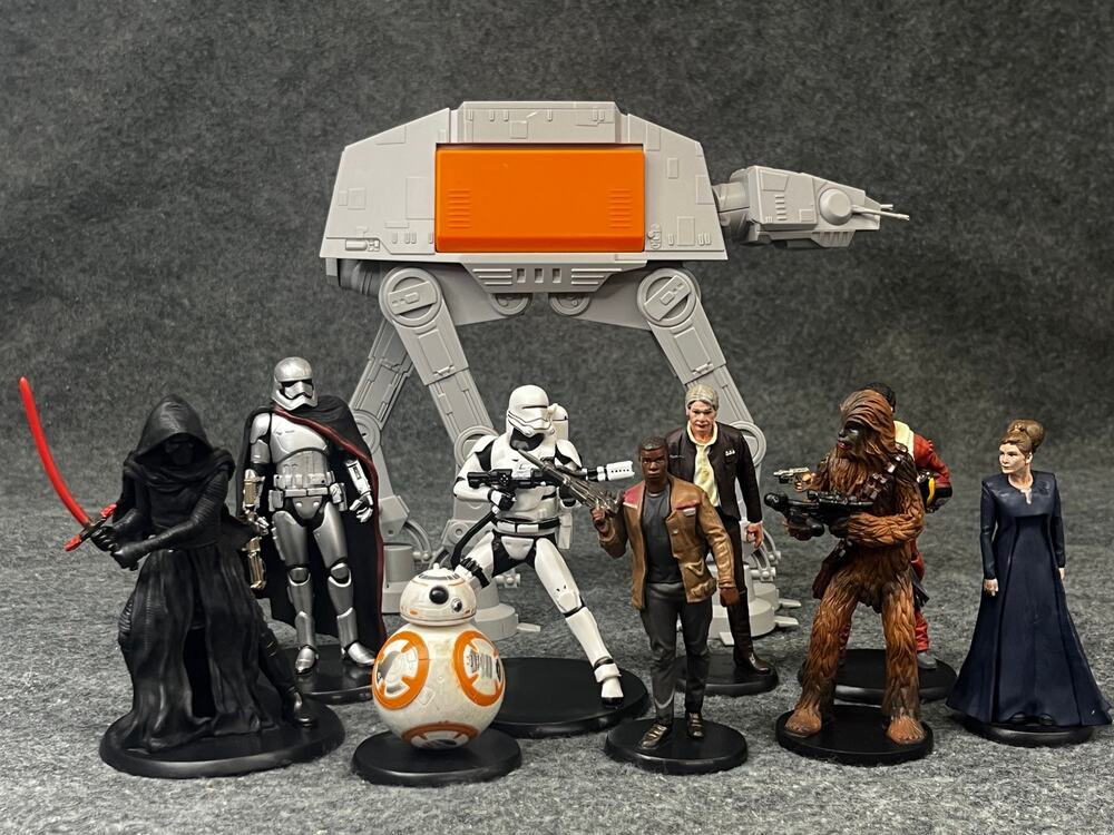 Star Wars Rogue One AT-ACT Cargo Walker Lot 9 Figures TESTED LIGHTS SOUNDS *Read